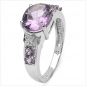 Preview: Exotischer Diamant/Amethyst-Ring-925 Silber Rhod.-2,94Karat