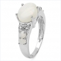 Preview: Exotischer Diamant-Opal-Ring-925 Sterling Silber Rhodin.-1,77 Karat