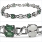 Preview: Edles Smaragd/Opal Armband-30 Edelsteine-6,34 Karat