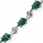Preview: Edles Smaragd (Emerald) Armband-13 Edelsteine-5,20 Karat