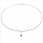 Preview: Collier/Halskette m.Citrin-Anhänger 925-Sterling-Silber-0,25cts