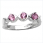 Preview: Pink Saphir-Ring-925 Sterl.Silber Rhodiniert-0,54 Karat
