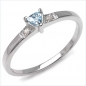 Preview: Verführerischer Blautopas/Diamant-Ring 925 Sterling Silber
