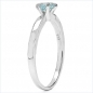 Preview: Wundervoller Blautopas-Ring-925 Sterling Silber Rhod.-1,10K