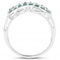 Preview: Smaragd-Ring 925 Sterling Silber-0,80 Karat