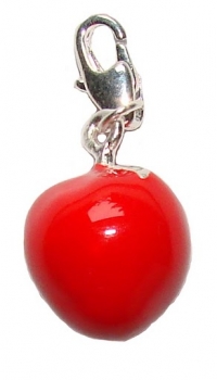 Charm/Anhänger roter Apfel für Bettelarmband,Halskette