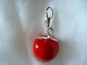 Charm/Anhänger roter Apfel für Bettelarmband,Halskette