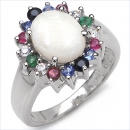 Ring Multicolor-Opal,Smaragd,Rubin,Saphir,Tansanit 2,35 Karat