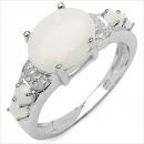 Exotischer Diamant-Opal-Ring-925 Sterling Silber Rhodin.-1,77 Karat