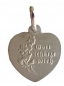 Preview: Herz-Anhänger mit Engel und Gravur "Gott schütze dich"Sterling Silber Rhodiniert