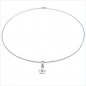 Preview: Collier/Kette Anhänger Stern Amethyst 925 Silber Rhodiniert