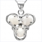 Preview: Collier/Halskette mit Diamant/Opal-Anhänger-0,67 Karat
