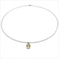 Preview: Collier/Halskette m.Citrin-Anhänger 925-Sterling-Silber-0,50 Karat