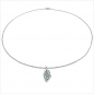 Preview: Collier/Kette m.Amethyst-Blumen-Anhänger-925 Silber Rhod.
