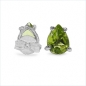 Preview: Ohrstecker Peridot 925 Sterl.Silb.-Rhodiniert-1,50 Karat