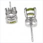 Preview: Ohrstecker Peridot 925 Sterl.Silber-Rhodiniert-1,00 Karat