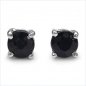 Preview: Ohrstecker Saphir 925 Sterling Silber- Rhodiniert-1,20 Karat