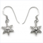 Preview: Ohrringe mit 26 Zirkonia 925 Sterling Silber-Rhodiniert 1,22 Karat