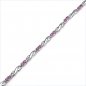 Preview: Rubin Armband-925 Silber-Rhodiniert-24 Edelsteine-1,74 Karat