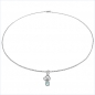 Preview: Collier/Halskette m.Amethyst-Anhänger-0,90 Karat-Silb.-0,90 Karat