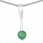 Preview: Collier/Kette-Anhänger Smaragd (Emerald)-925 Silber-Rhod.-0,50 Karat