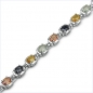 Preview: Bezauberndes Multi Saphir Armband 6,0 Karat in 925 St.Silber