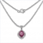 Preview: Collier/Kette mit Rubin/Rhodolith-Anhänger-8,85 Karat