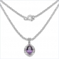 Preview: Collier/Kette mit Amethyst/Rhodolith-Anhänger-6,28 Karat