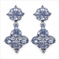 Preview: Collier/Kette mit Tansanit Anhänger-925 Silber-Rhodin.-2,14 Karat