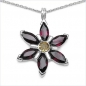Preview: Ohrringe/Ohrstecker Afrikanischer Amethyst/Granat 4,60 Karat-925 Silber Rhodin.