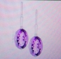 Preview: Schmuck-SET: 3-teilig-Facettierte große Amethyste-925 Silber mit Platin-Überzug-31,60 Karat