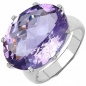 Preview: Schmuck-SET: 3-teilig-Facettierte große Amethyste-925 Silber mit Platin-Überzug-31,60 Karat