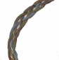 Preview: 6-reihiges Zopf-Armband geflochten-925 Sterling Silber-Gelbgold-Rotgold-10mm