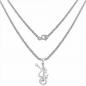 Preview: Collier/Kette mit Anhänger Seepferdchen-925 Sterling Silber Rhodiniert