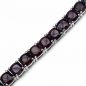 Preview: Bezauberndes Edles Granat Armband 925 Silber-Rhodiniert 22,11 Karat-33Edelsteine