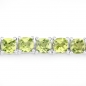 Preview: Bezauberndes Edles Peridot-Armband Silber-Rhodiniert 17,13 Karat-33 Edelsteine
