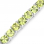 Preview: Bezauberndes Edles Peridot-Armband Silber-Rhodiniert 17,13 Karat-33 Edelsteine