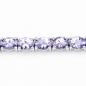 Preview: Edles Tansanit-Armband 925 Sterling Silber-11 Karat-33 Edelsteine
