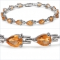 Preview: Bezauberndes Citrin-Armband 925 Silber-Rhodiniert-11,25 Karat