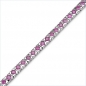 Preview: Edles Rubin Armband 925 Silber-Rhodiniert/3,89 Karat