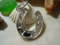 Preview: Collier/Hufeisen Anhänger-Glücksbringer-925 Sterling Silber mit Kette