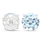 Preview: Herren-Schmuck-Blautopas-Ohrring/Ohrstecker 2,22 Karat [E1300B-HE]
