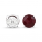 Preview: Damen/Herren Rubin Ohrringe/Ohrstecker-5,56 Karat-925 Sterling Silber Rhodiniert