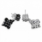 Preview: Ohrringe/Ohrstecker mit 44 Nachtblauen Saphiren-4,42 Karat-925 Sterling Silber