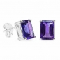 Preview: Edles Amethyst-Schmuck-SET 4-teilig Silber-6,60 Karat