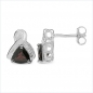 Preview: Ohrstecker Granat-925 Sterling Silber- Rhodiniert 1,60 Karat