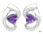Preview: Ohrstecker 925 St.Silber-Rhodiniert-Amethyst 0,90 Karat