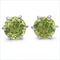 Preview: Ohrstecker Peridot-925 Sterling Silber-Rhod.1,80 Karat