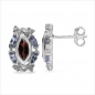 Preview: Granat/Tansanit/White-Topas-Ohrringe/Stecker 2,62 Karat