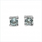 Preview: Ohrstecker Blautopas-925 Sterling Silber-Rhodiniert 0,20 Karat